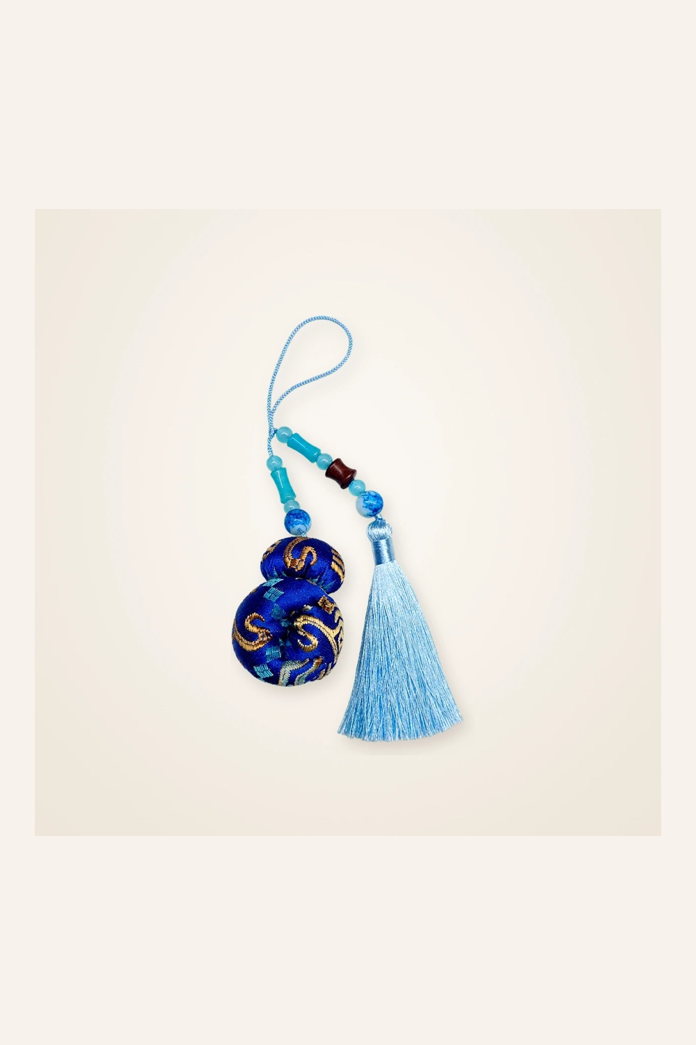 Product view of Brocade Tassel · Blue Phoenix